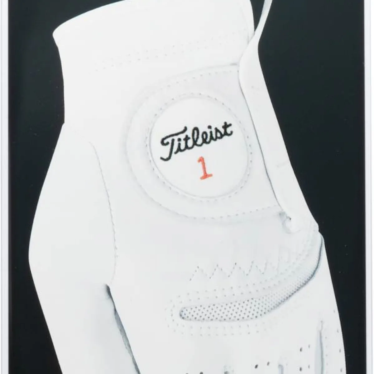 Titleist Perma Soft Læder Herre Golfhandske - Pearl - Højre - Str. M / L