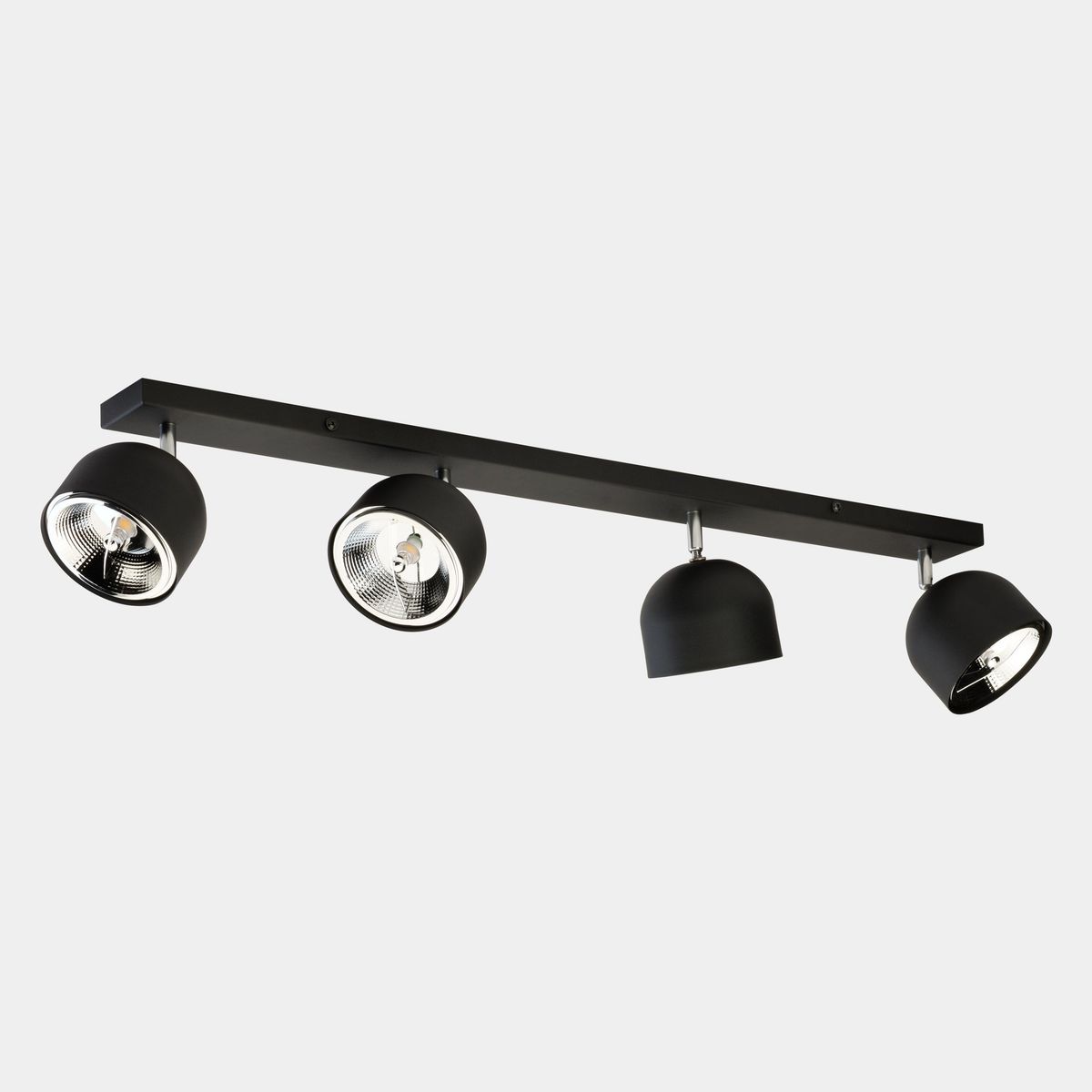 Tk Lighting Altea 4-spotskinne Sort