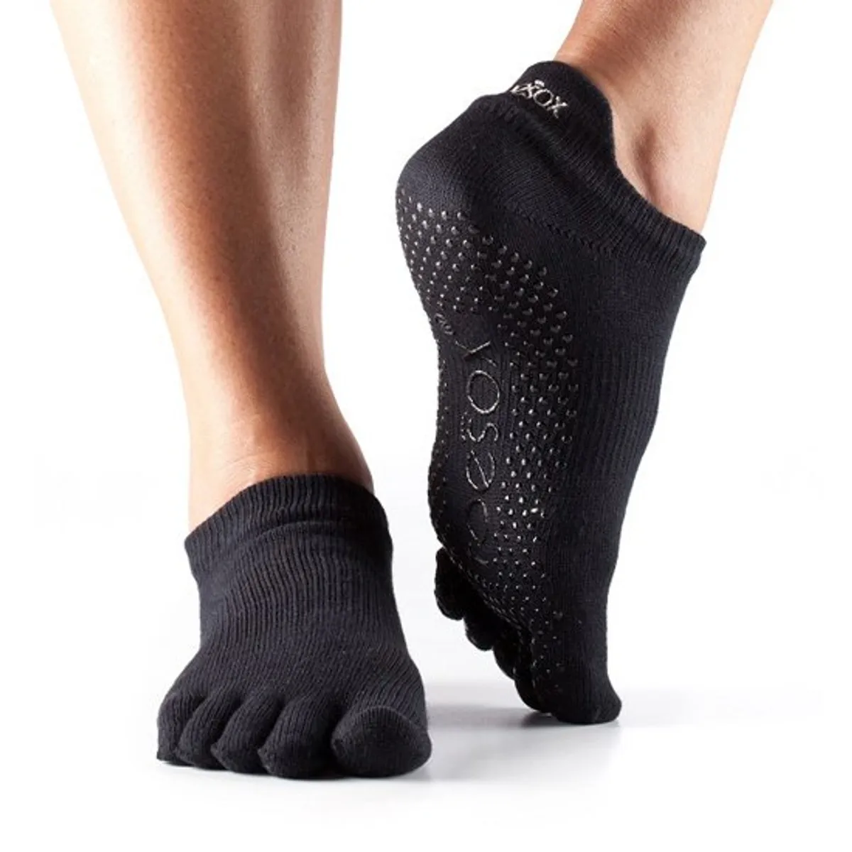 ToeSox Fulltoe Lowrise Grip (Sort - XL)