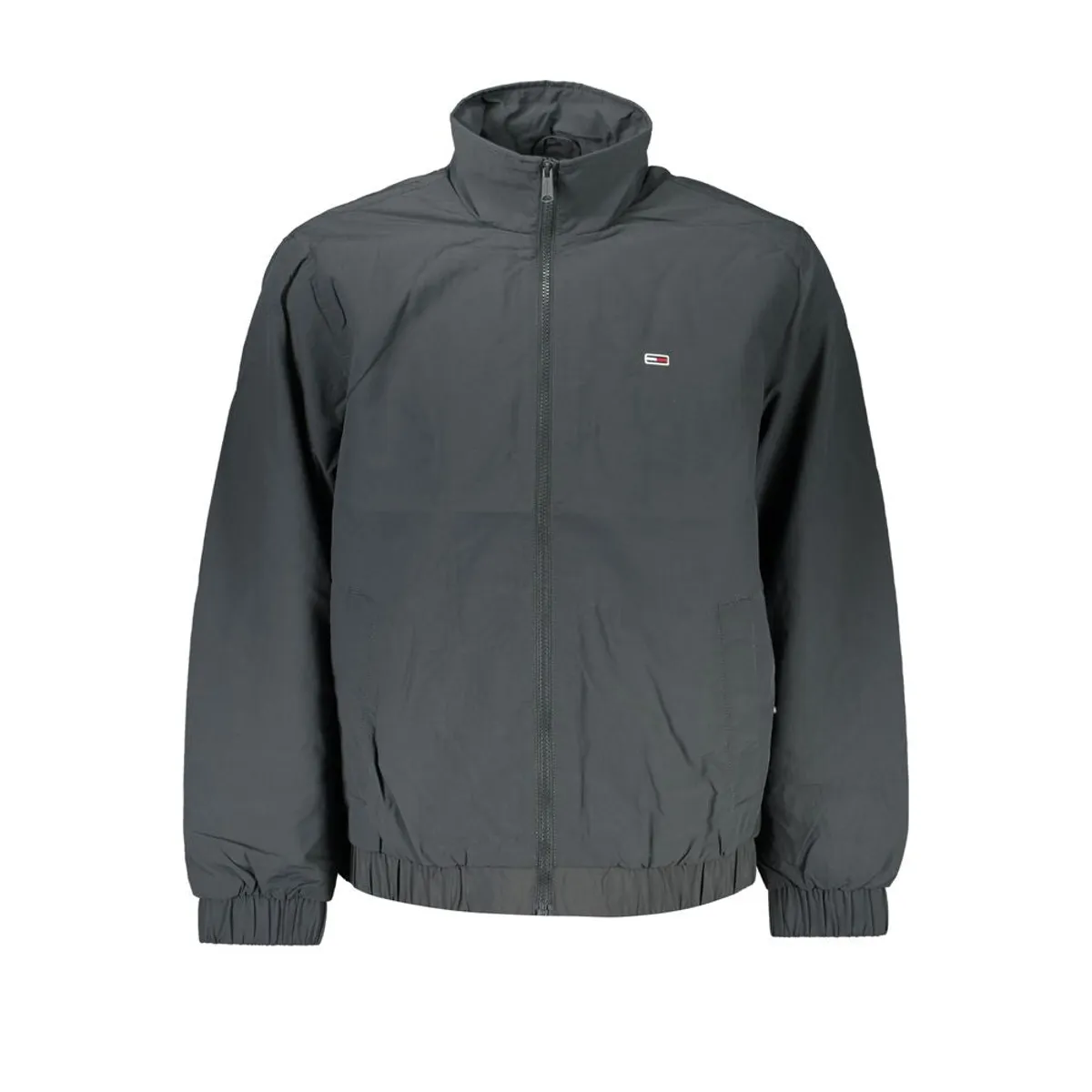 Tommy Hilfiger Sleek Gray Recycled Nylon Jacket