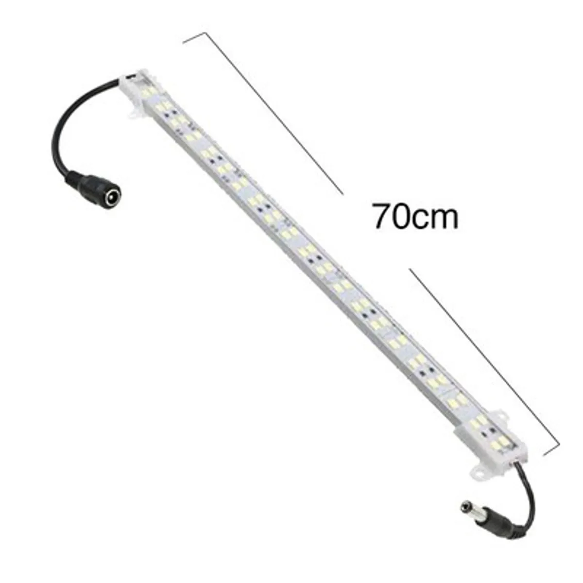 Trappe aluprofil med LED strip - 70 cm, 4W, 24V, IP65, med stik - Dæmpbar : Dæmpbar