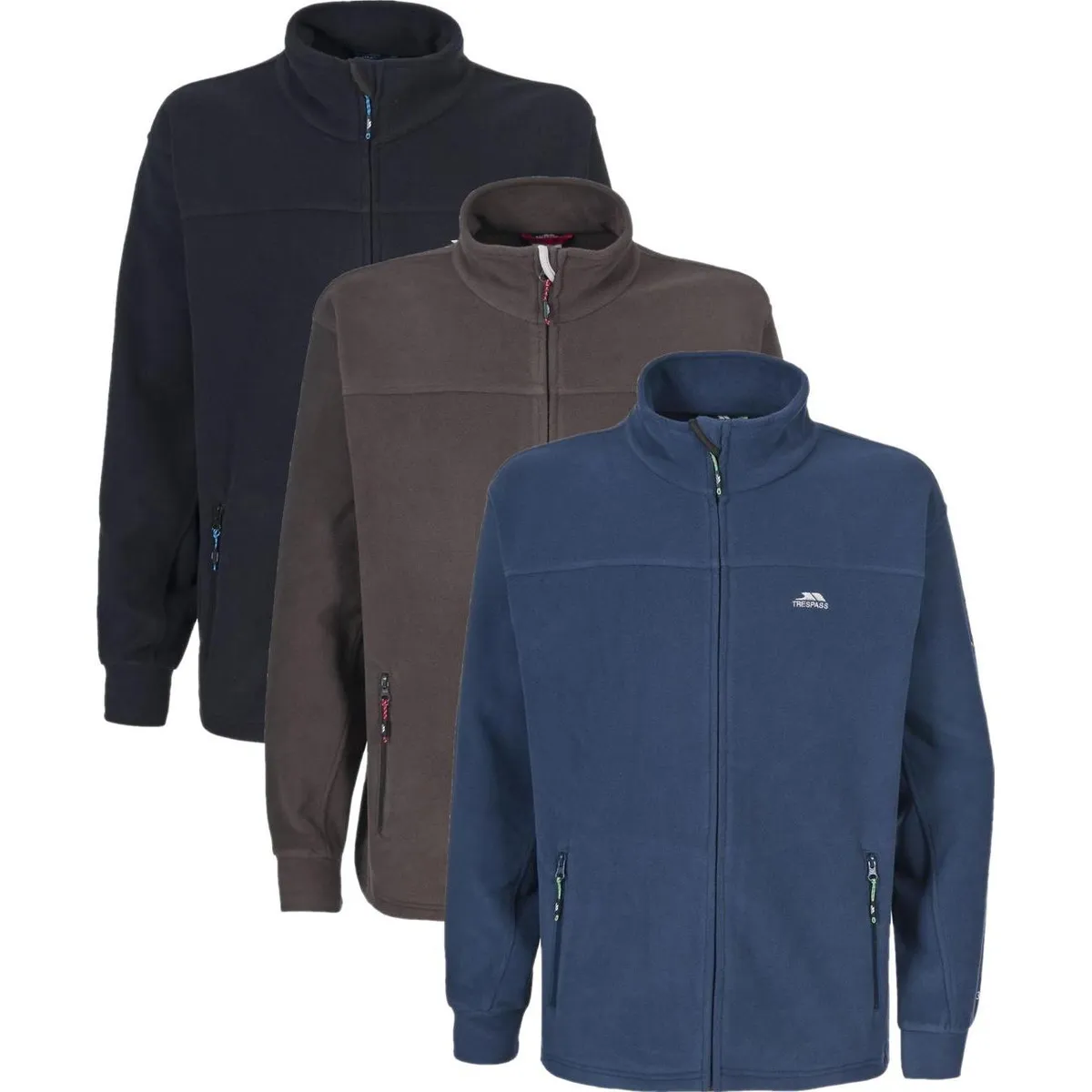 Trespass bernal - male fleece at300 KHAKI S