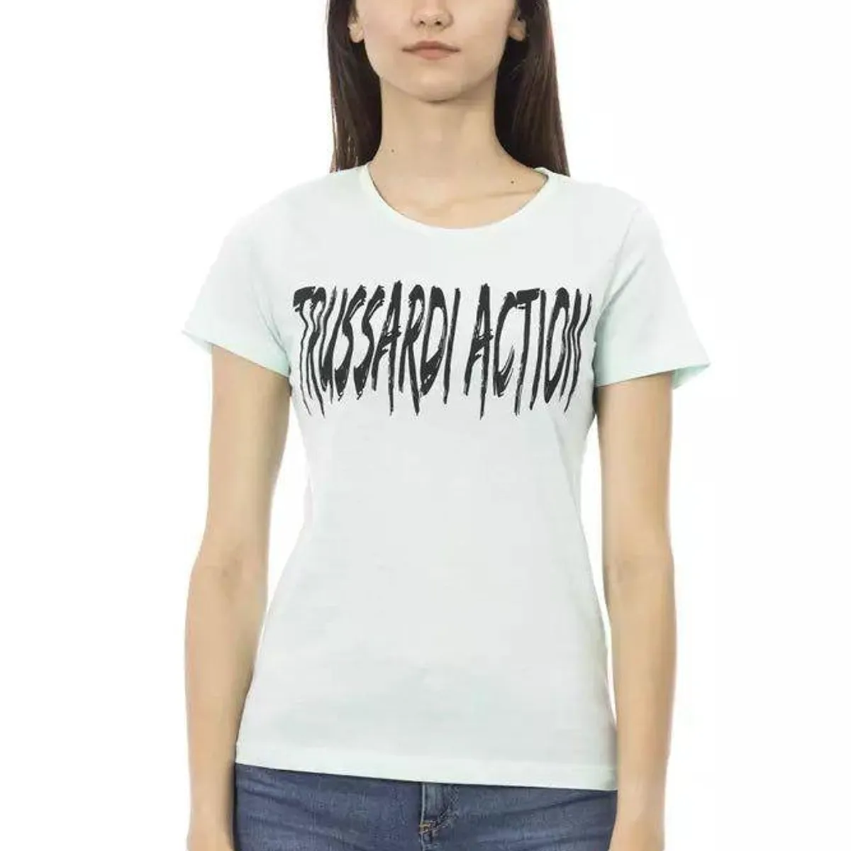 Trussardi Action Blå Bomuld T-Shirt