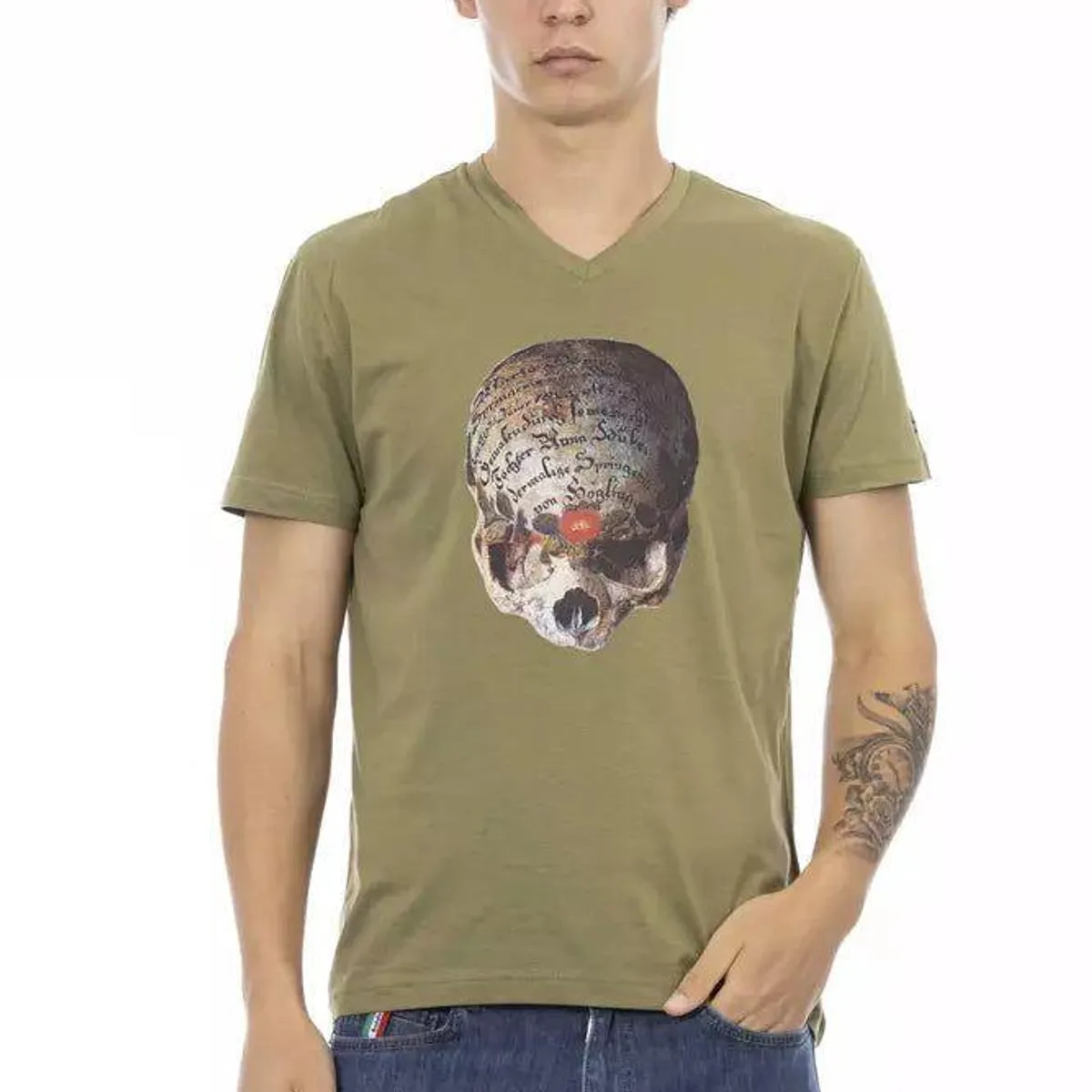 Trussardi Action Grøn Bomuld T-Shirt