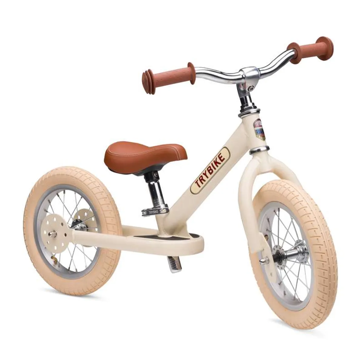 Trybike Løbecykel 2 hjul - Creme