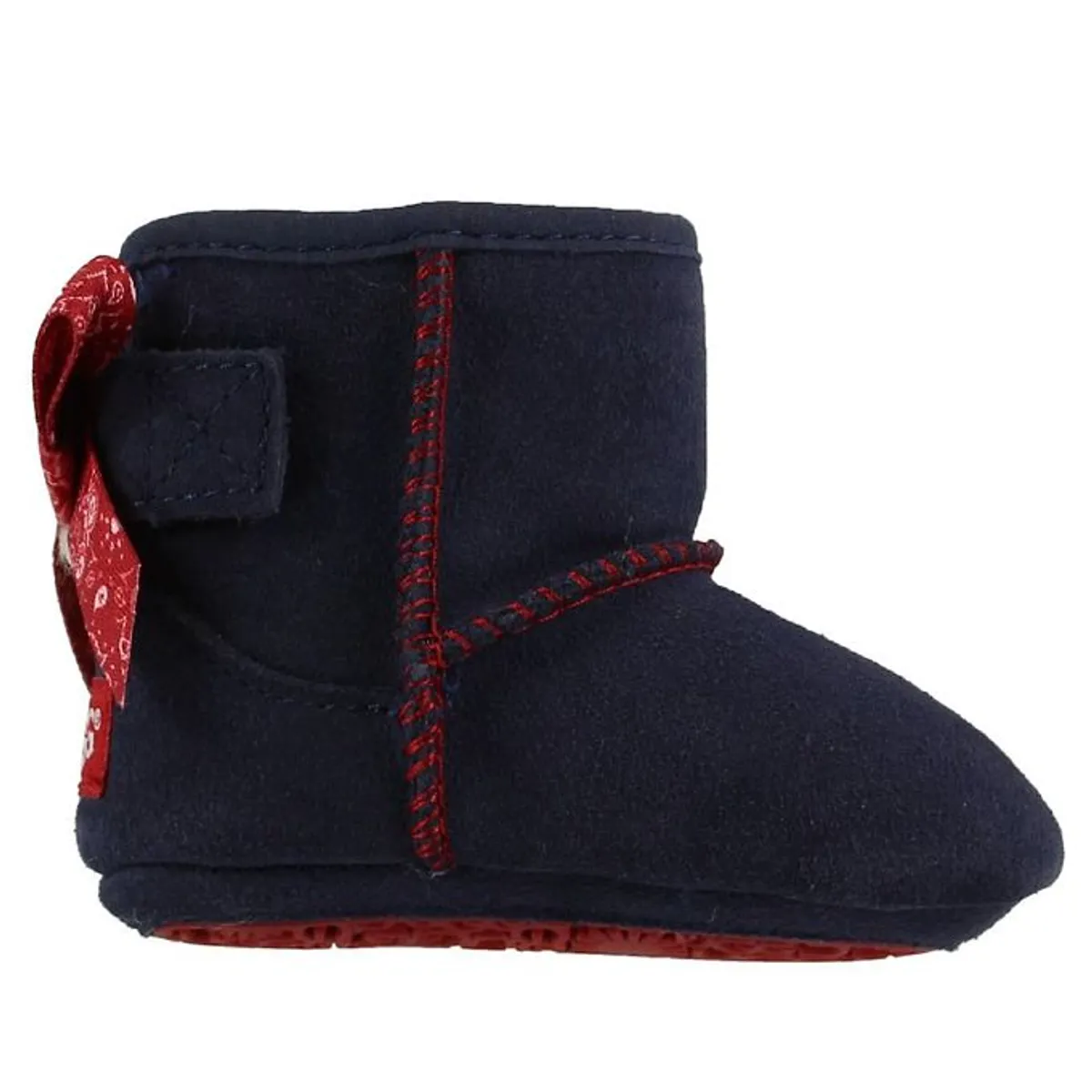 UGG Hjemmesko - Uld - Jesse - Navy m. Rød