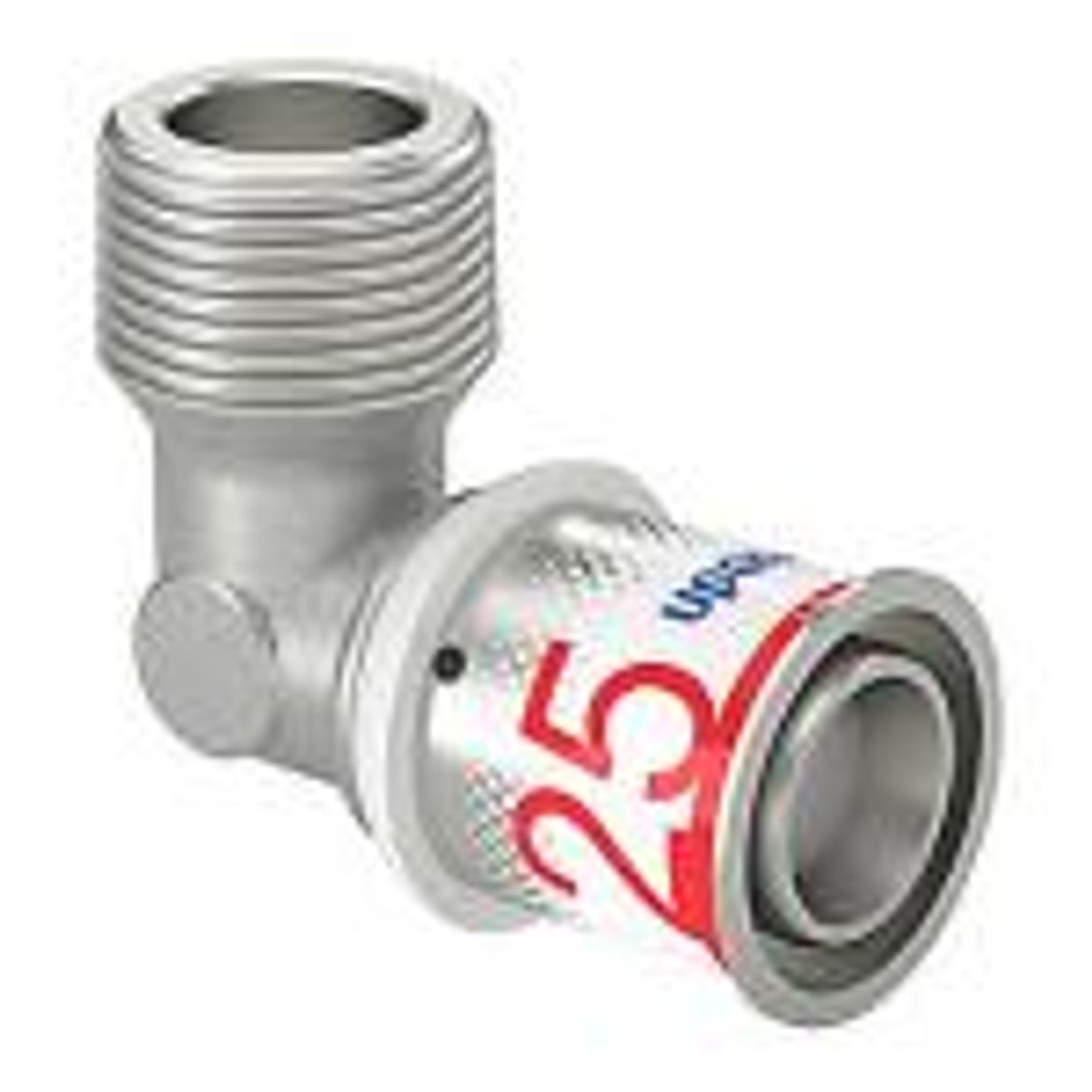 Uponor S-Press PLUS vinkel 90 ° med nippel 25 mm x 3/4''