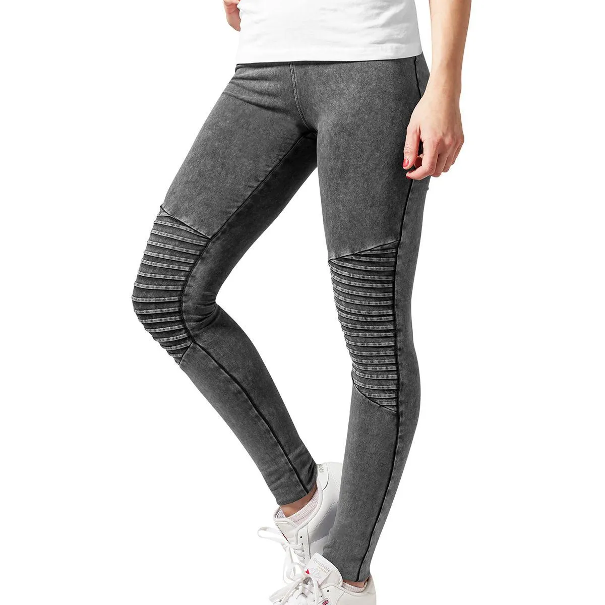 Urban Classics Denim Jersey Leggings Mørk Grå