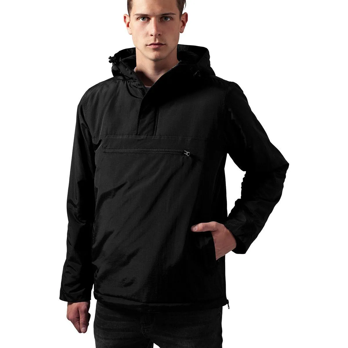 Urban Classics Padded Pull Over Jacket Black L