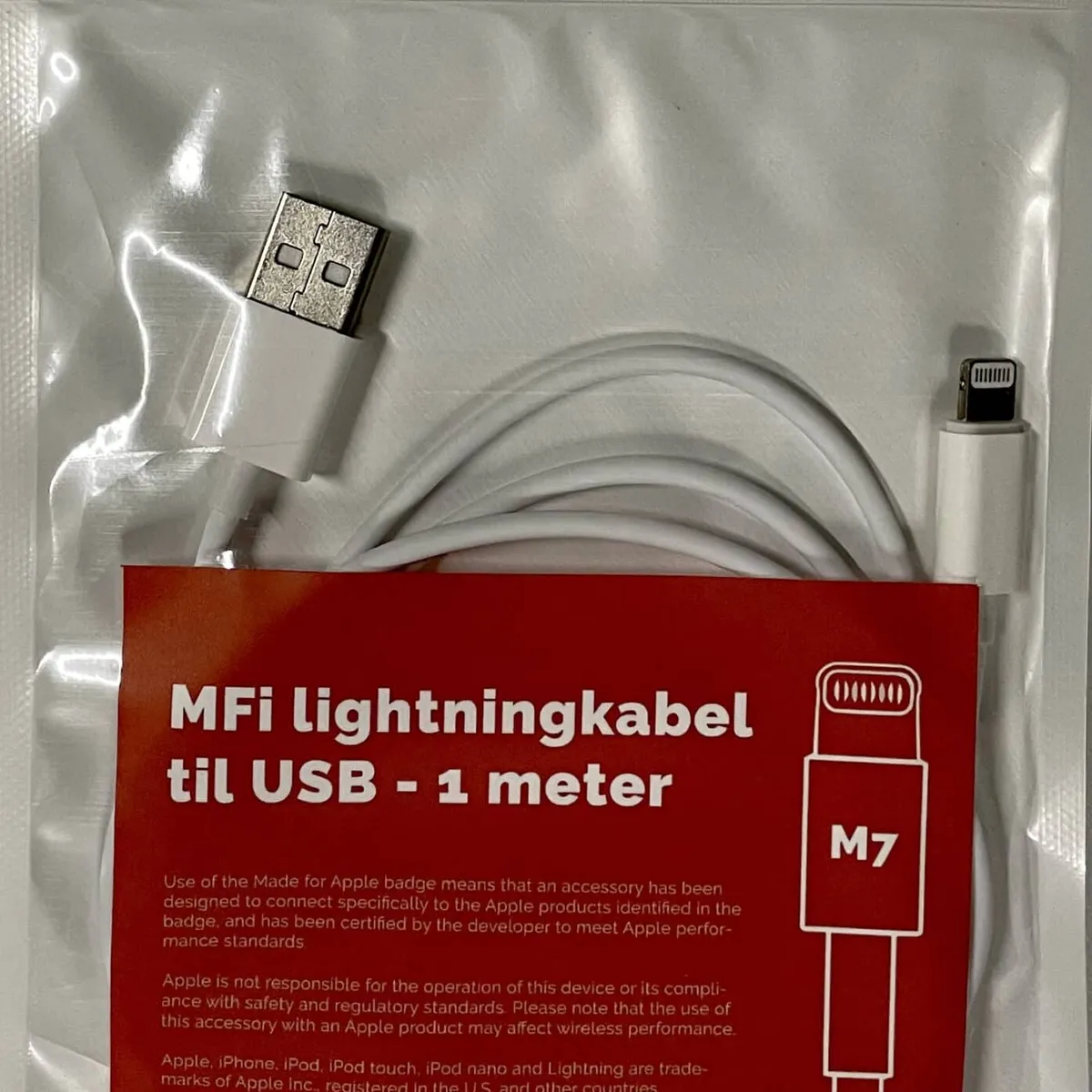 USB - Lightning kabel - M7