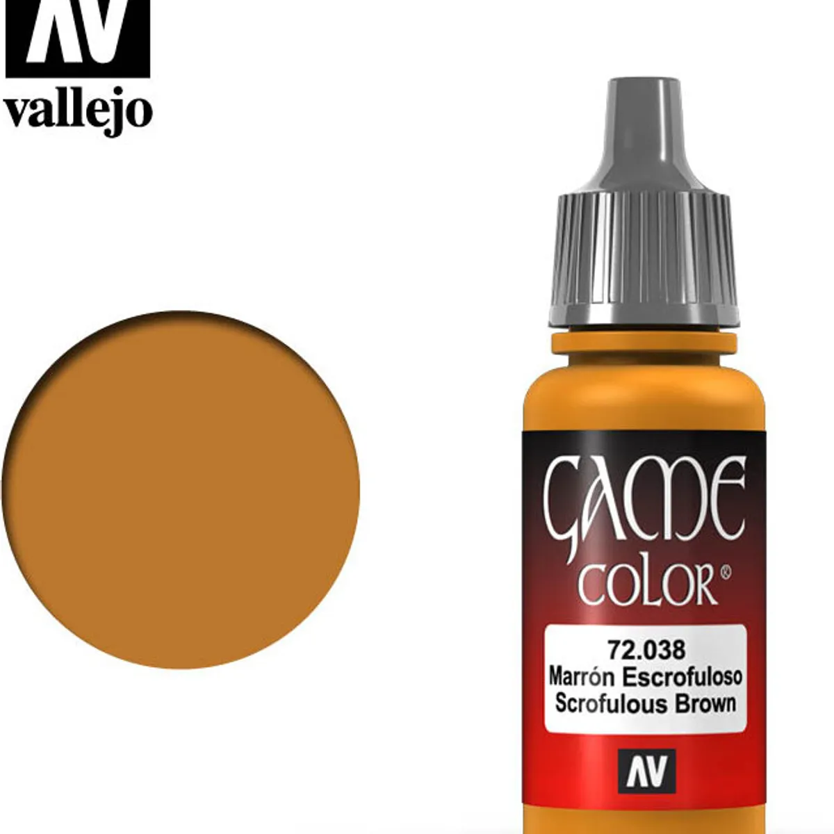 Vallejo - Game Color - Scrofulous Brown Mat - 18 Ml - 72038