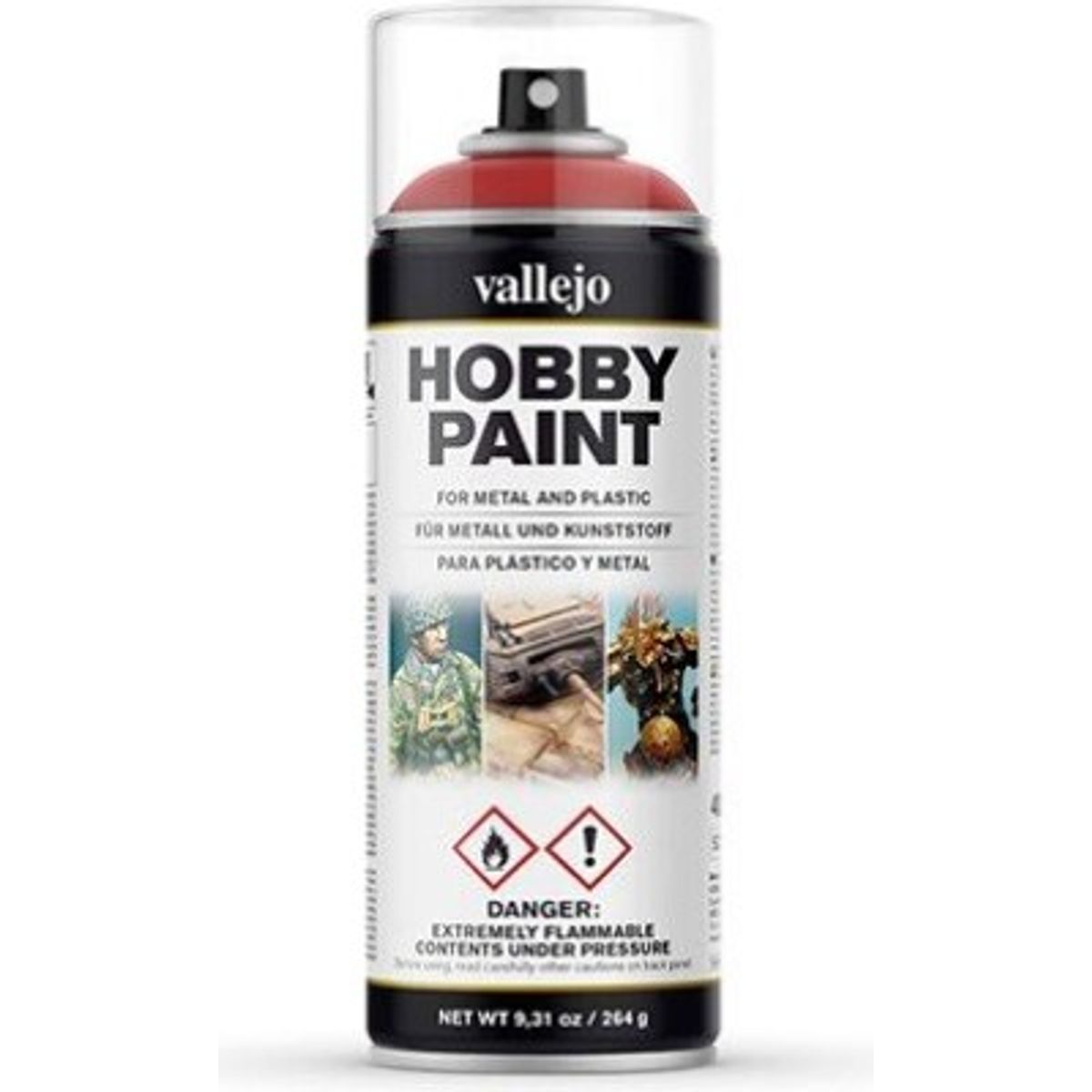 Vallejo - Hobby Paint Spraymaling - Fantasy Scarlet Red 400 Ml