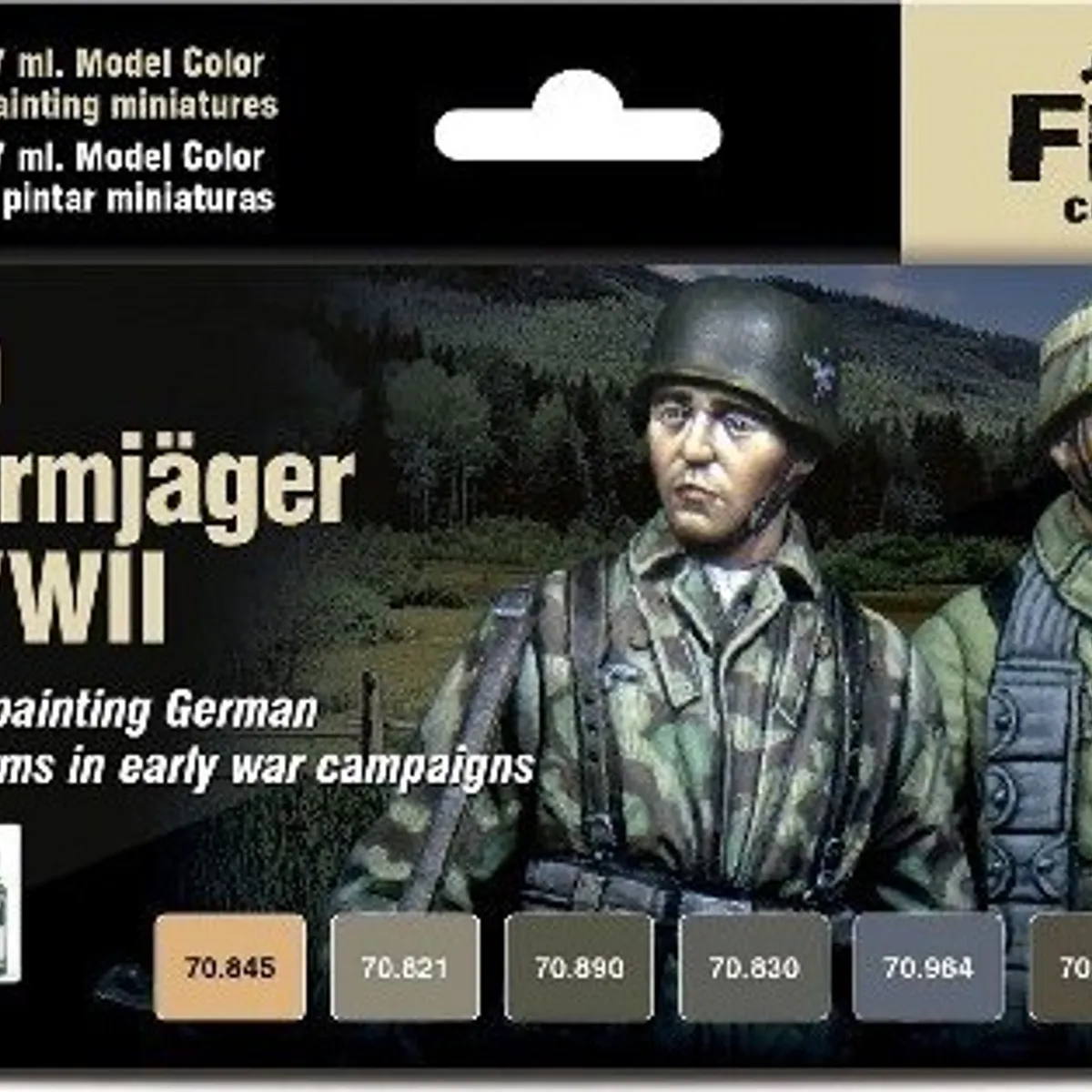 Vallejo - Model Color Maling Sæt - German Fallschirmjäger - 8x17 Ml