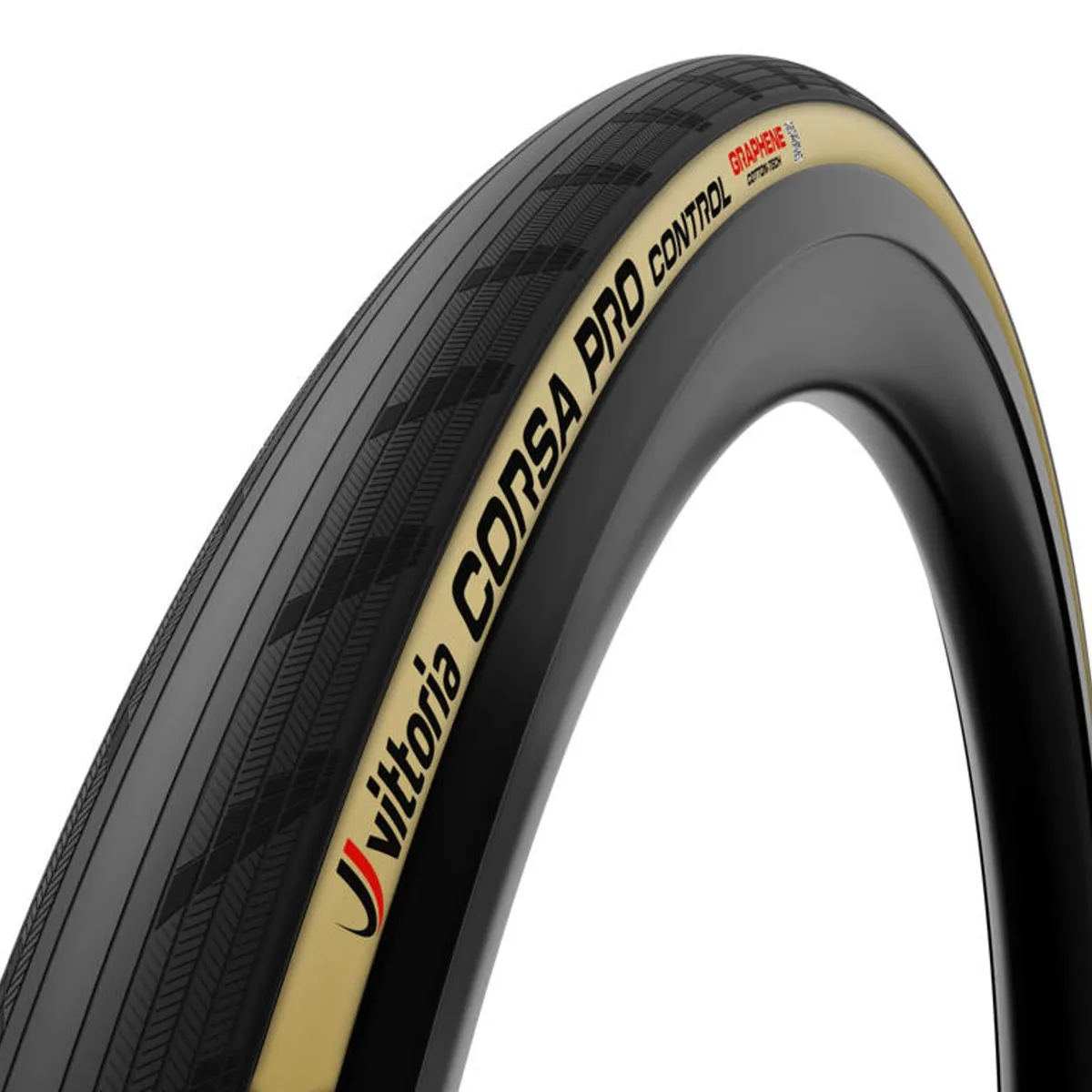 Vittoria Corsa Pro Control - Road foldedæk tubeless - 700x26c (26-622) - Sort/Brun