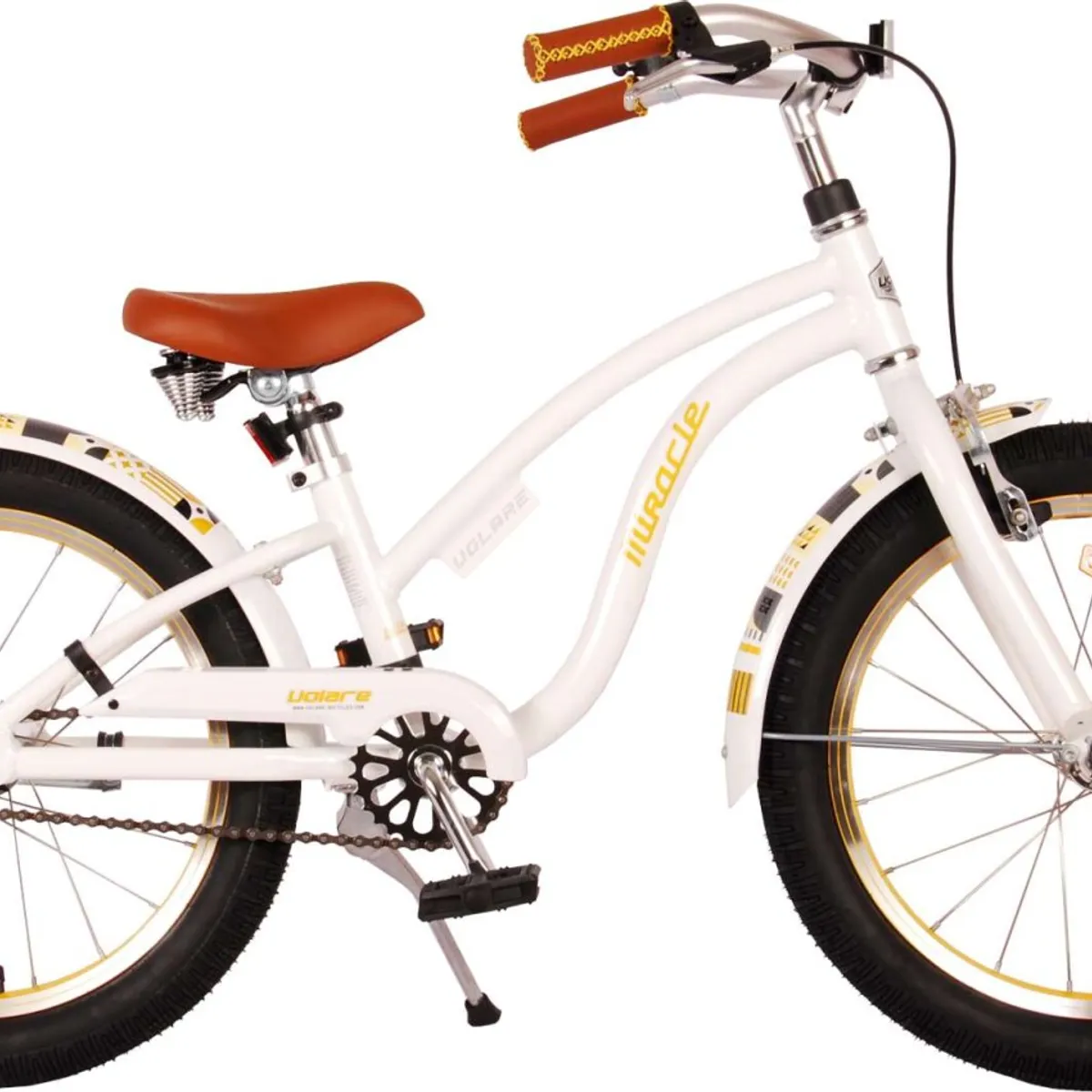 Volare - Børnecykel - 18" Tommer - Miracle Cruiser - Hvid