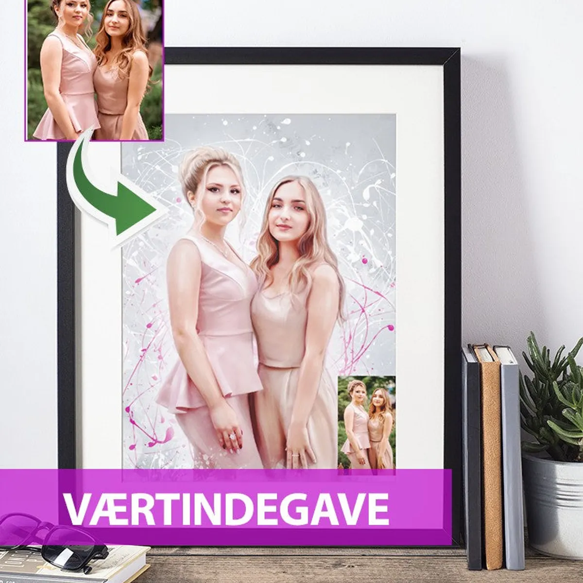 Værtindegave - Dream portræt efter dine fotos