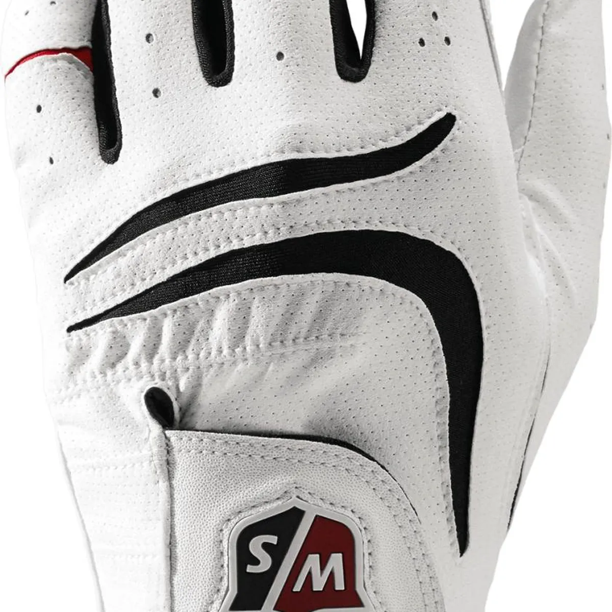 Wilson Staff Grip Plus Syntetisk Herre Golfhandske - Hvid - Højre - Str. M