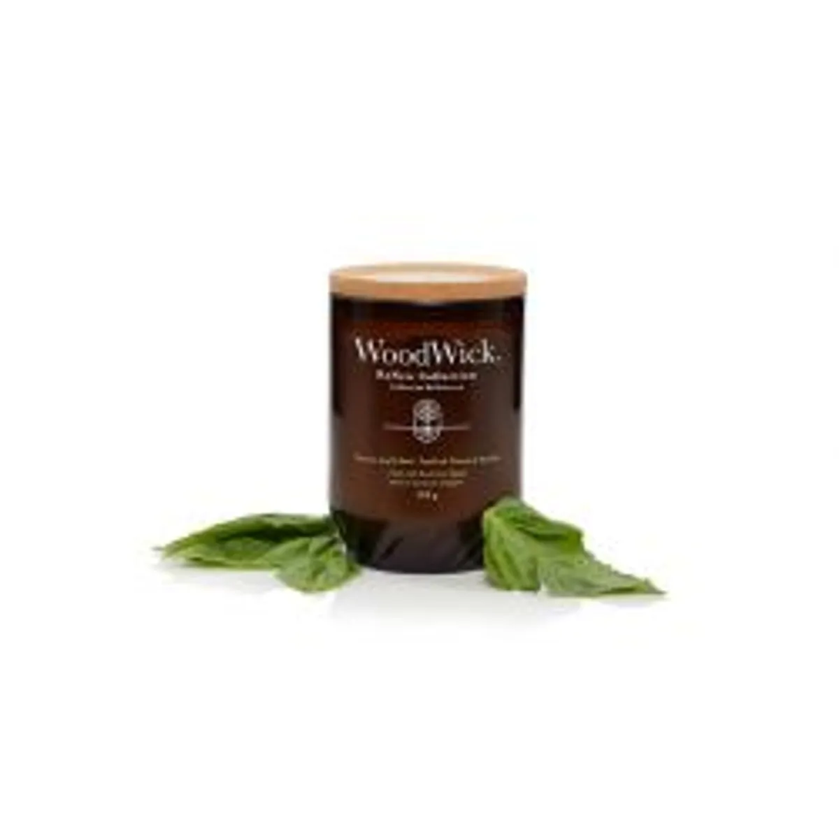 WoodWick Large ReNew - Tomato Leaf & Basil - Duftlys