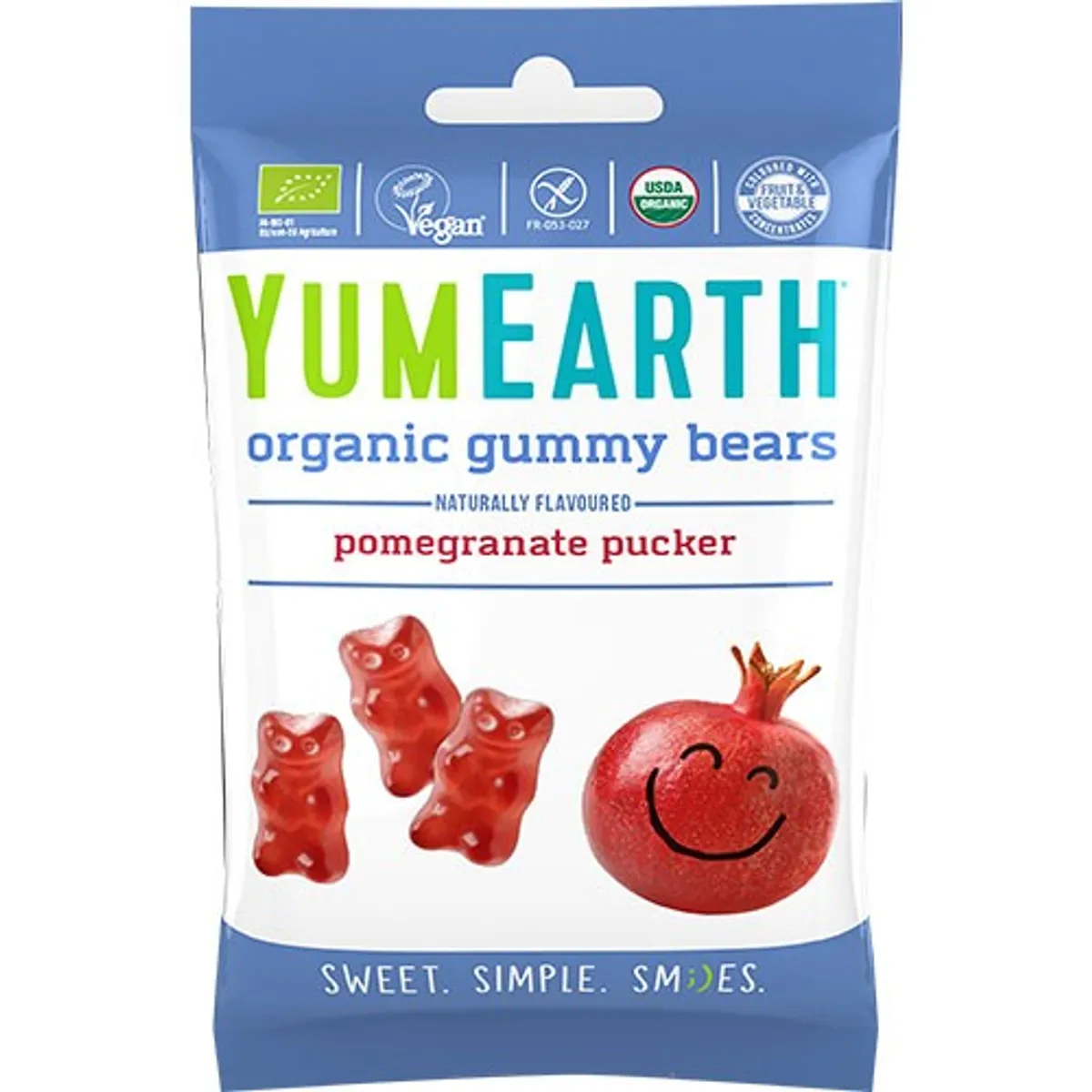 Yum Earth Gummy Bears Økologisk - 50 gram