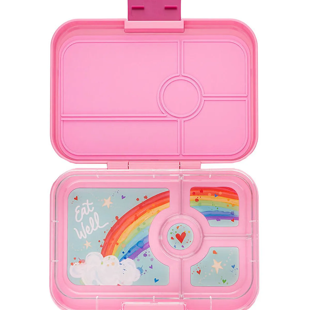 Yumbox Madkasse m. 4 Rum - Bento Tapas - Capri Pink/Rainbow