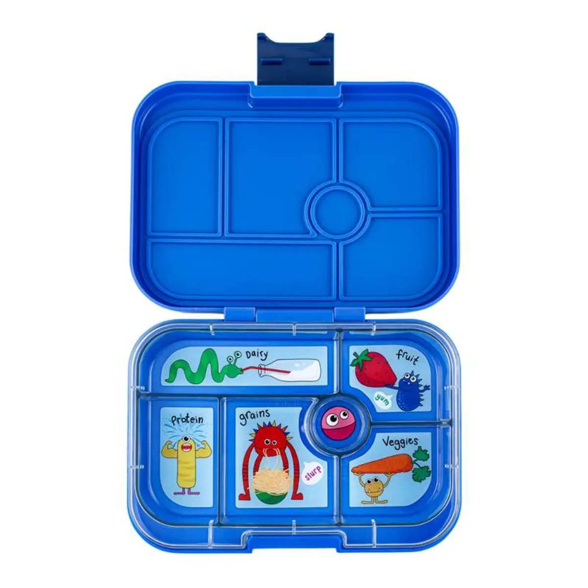 Yumbox Madkasse - Original - 6 rum - Surf Blue/Funny Monsters