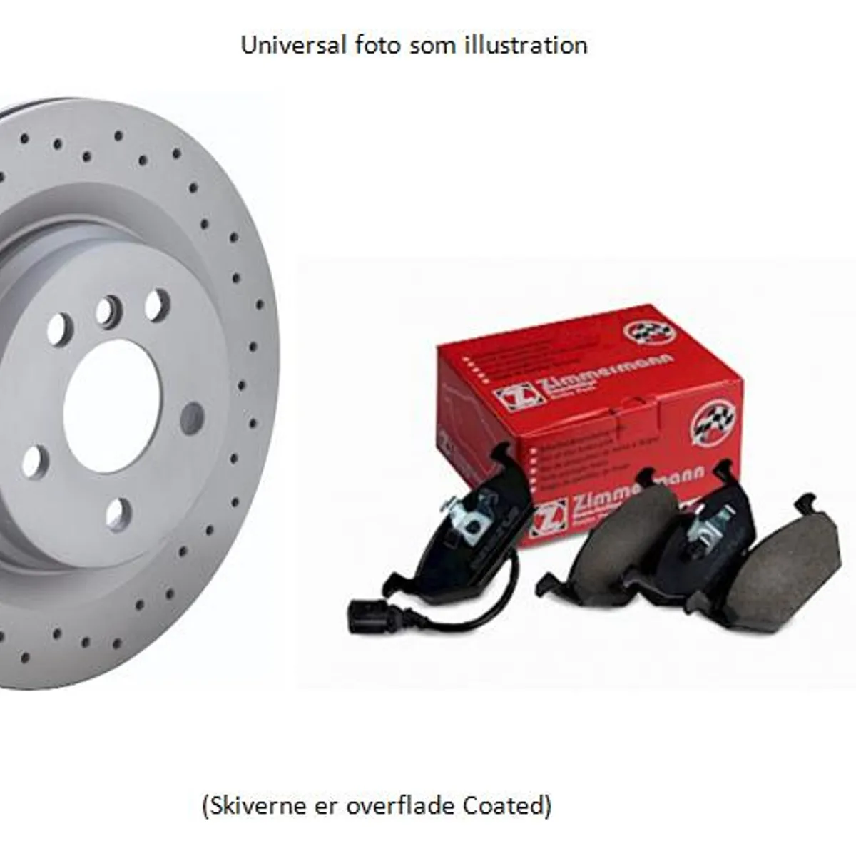 ZIMMERMANN Sportskivesæt med klodser, for og bag - Til BMW E46 330 Ci m.f.