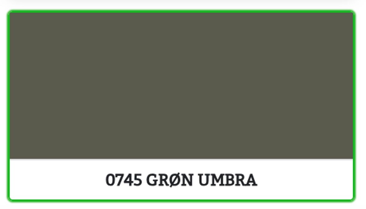 0745 - GRØNN UMBRA - 0.68 L - Maling