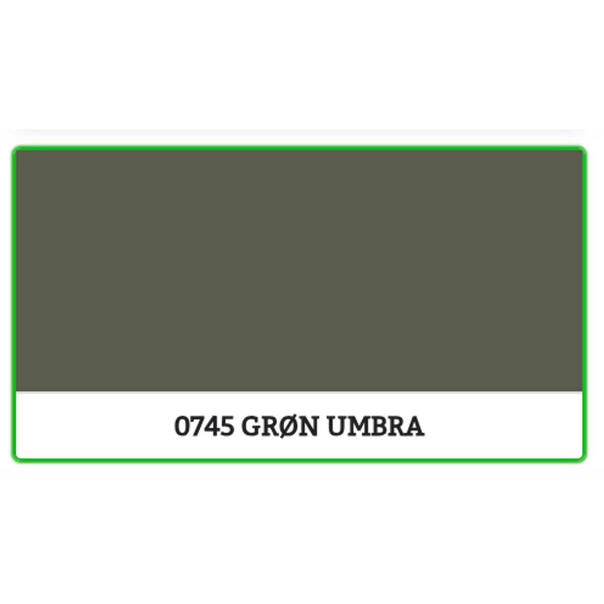 0745 - GRØNN UMBRA - 0.68 L - Maling