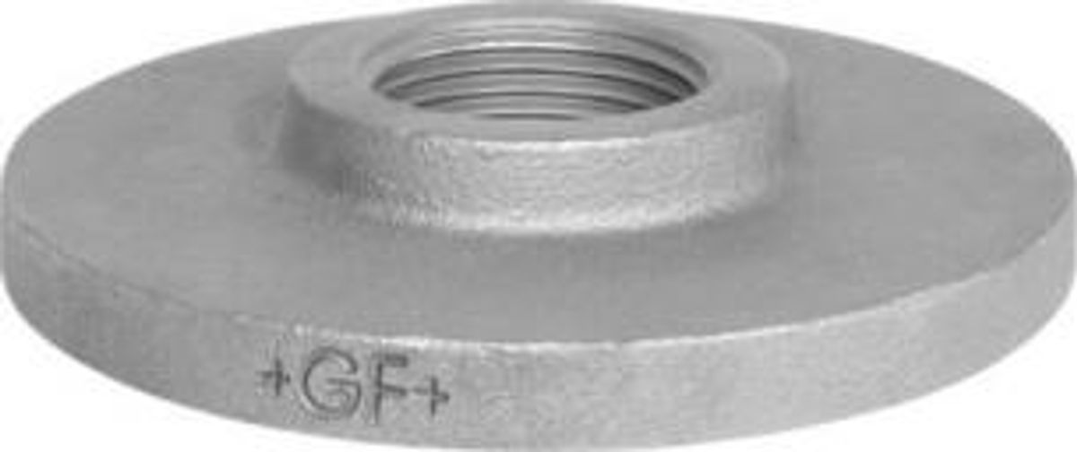 1 1/2" Sort flange med gevind