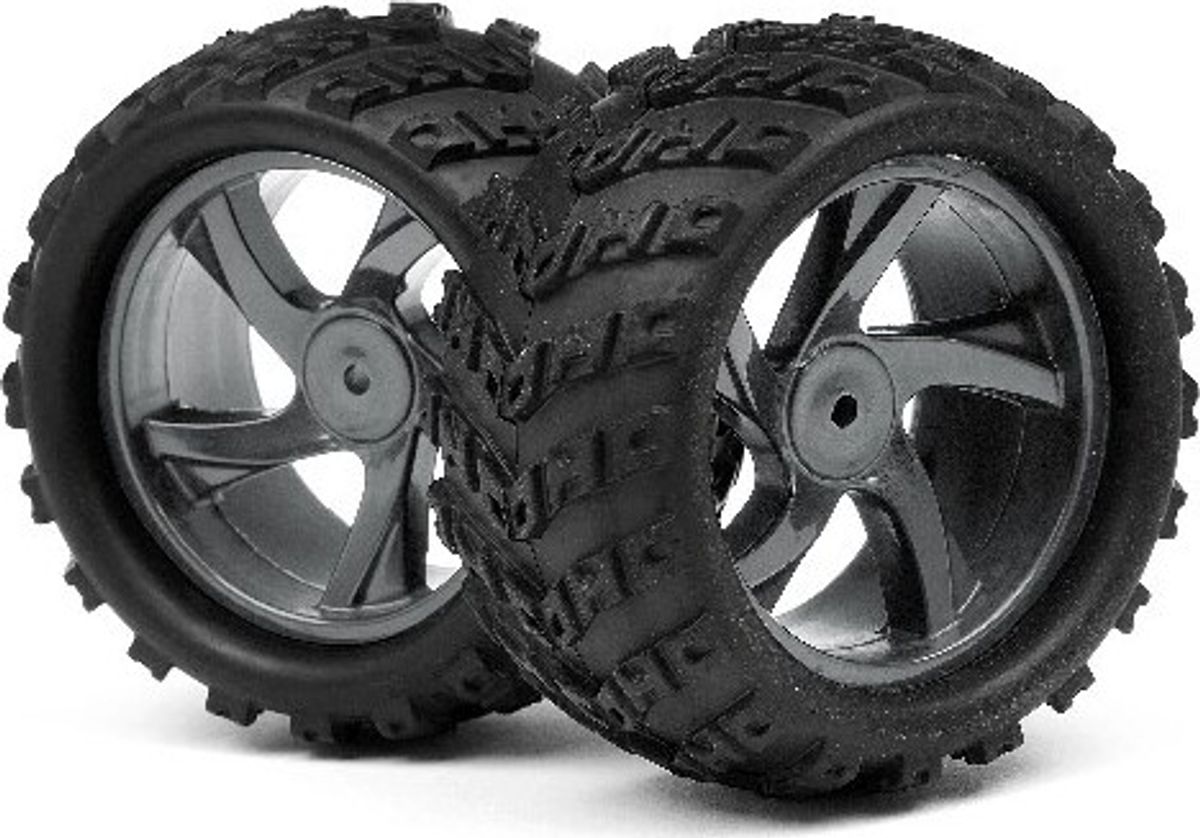 1/18 Monster Truck Wheel & Tyre Assembly (ion Mt) - Mv28055 - Maverick Rc