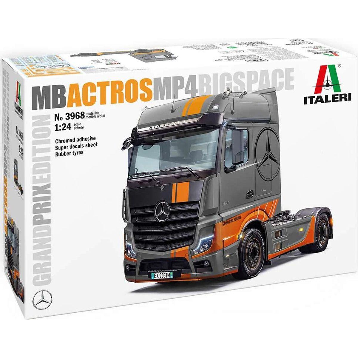 1:24 Mercedes-benz Actros Mp4 Big Space G.p. Edt. - 3968s - Italeri