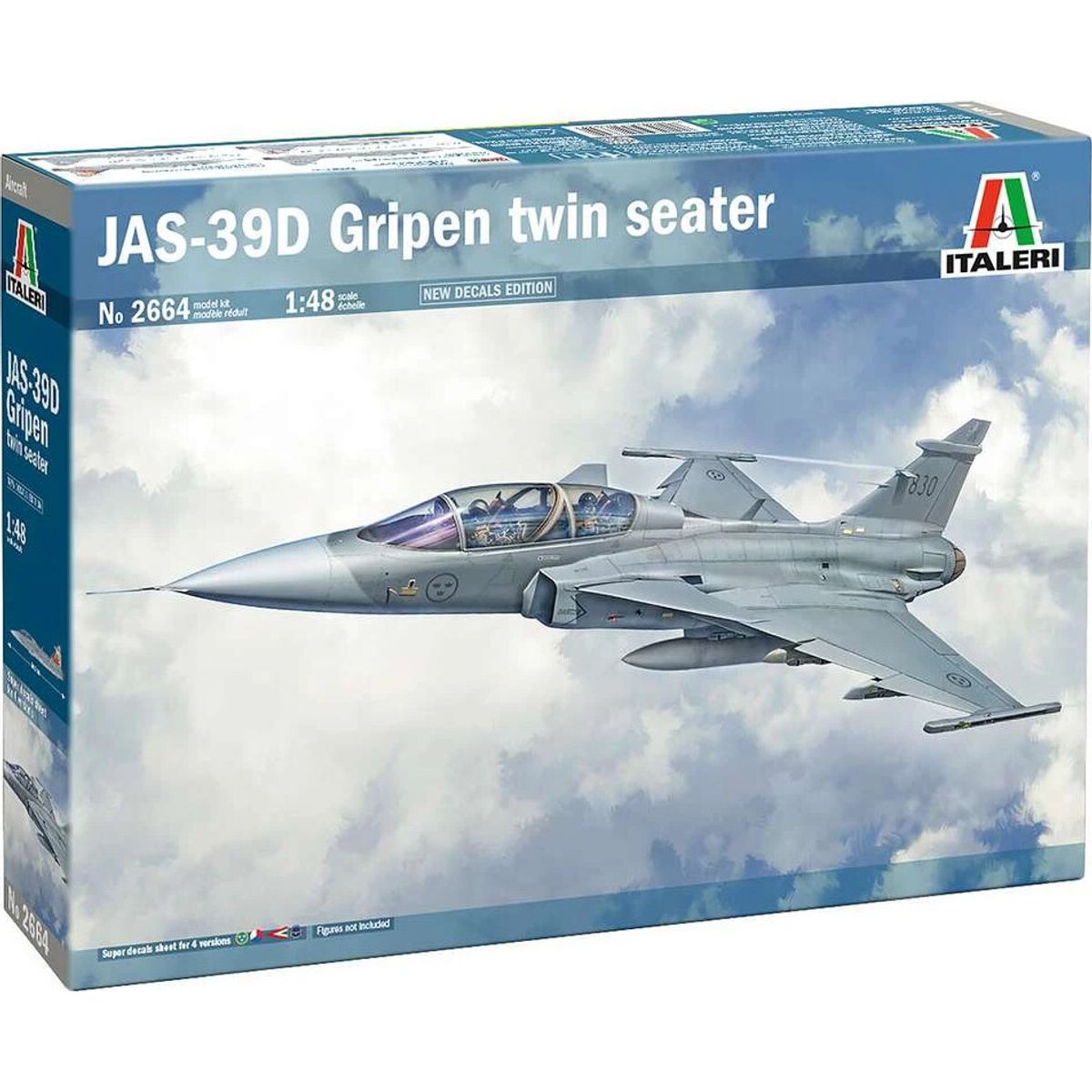 1:48 Jas-39d Gripen Twin Seater - 2664s - Italeri