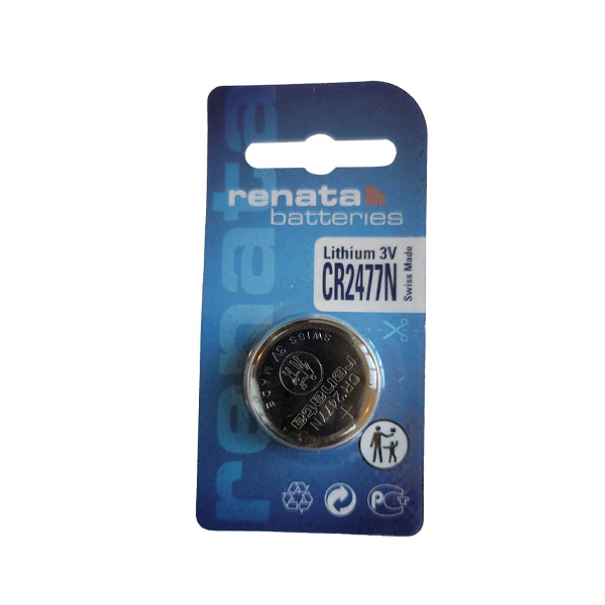 1 stk Renata CR2477N / Lithium Knapcelle / 950mAh