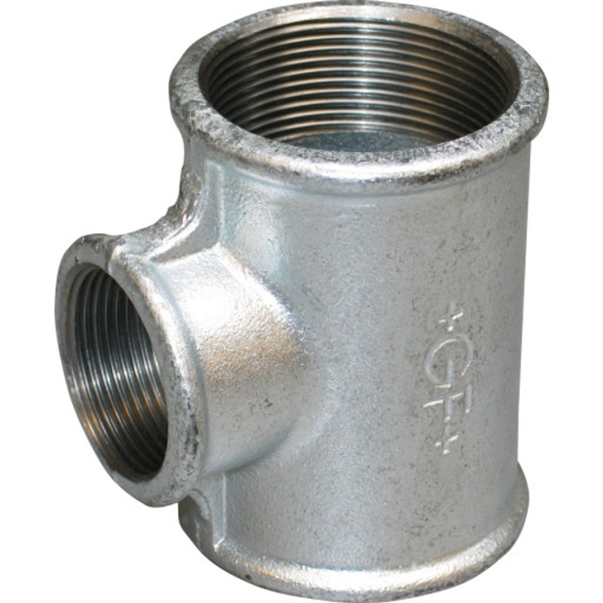 1" x 1.1/4" x 1" Galvaniseret tee