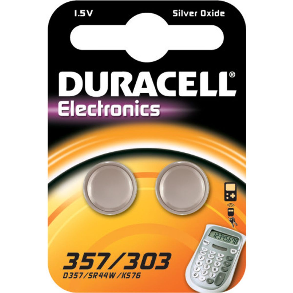 10 stk Duracell batteri, Electronics 357/303, 2 stk.