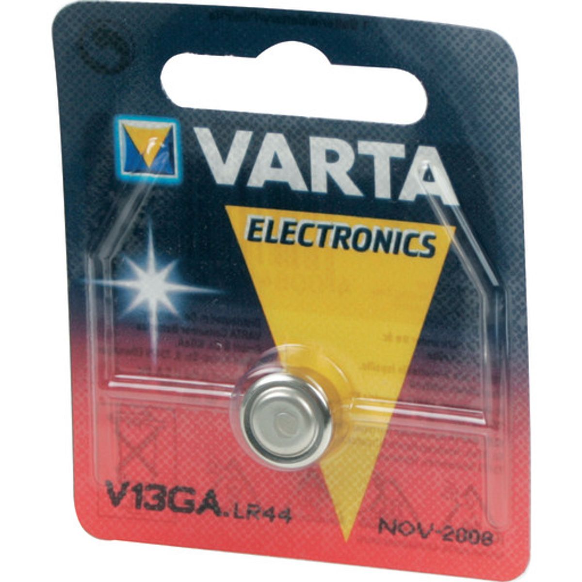 10 stk Varta batteri, Electronics V13GA/LR44/A76, 1,5 V, 1 stk.