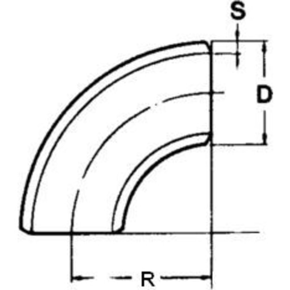 10" SVEJSEBØJ. 90G SCH STD./40