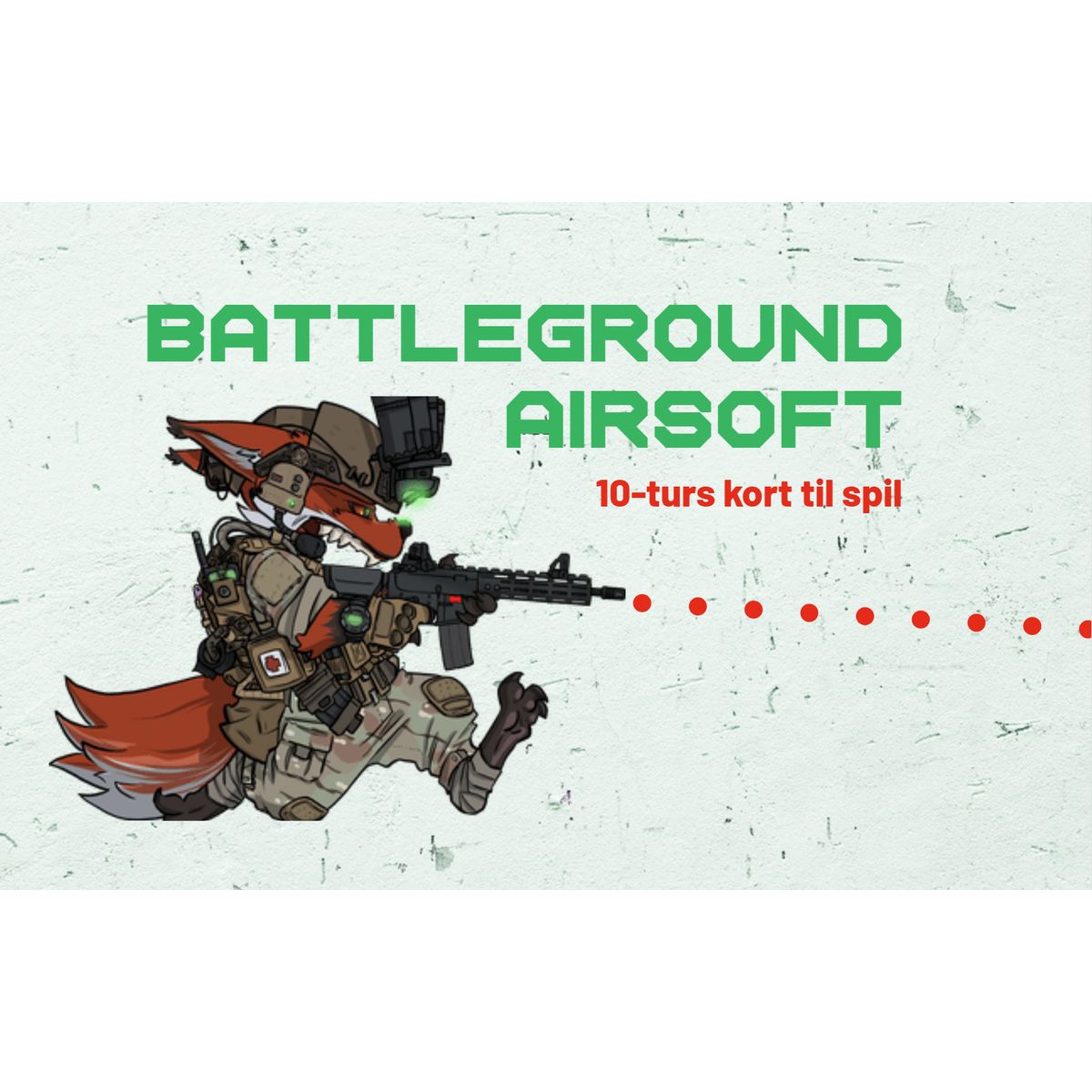 10-Turs kort Battleground Airsoft