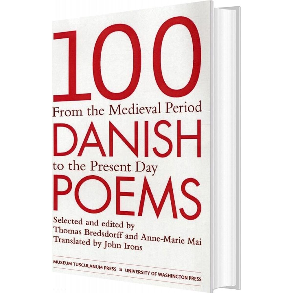 100 Danish Poems - Thomas Bredsdorff - English Book