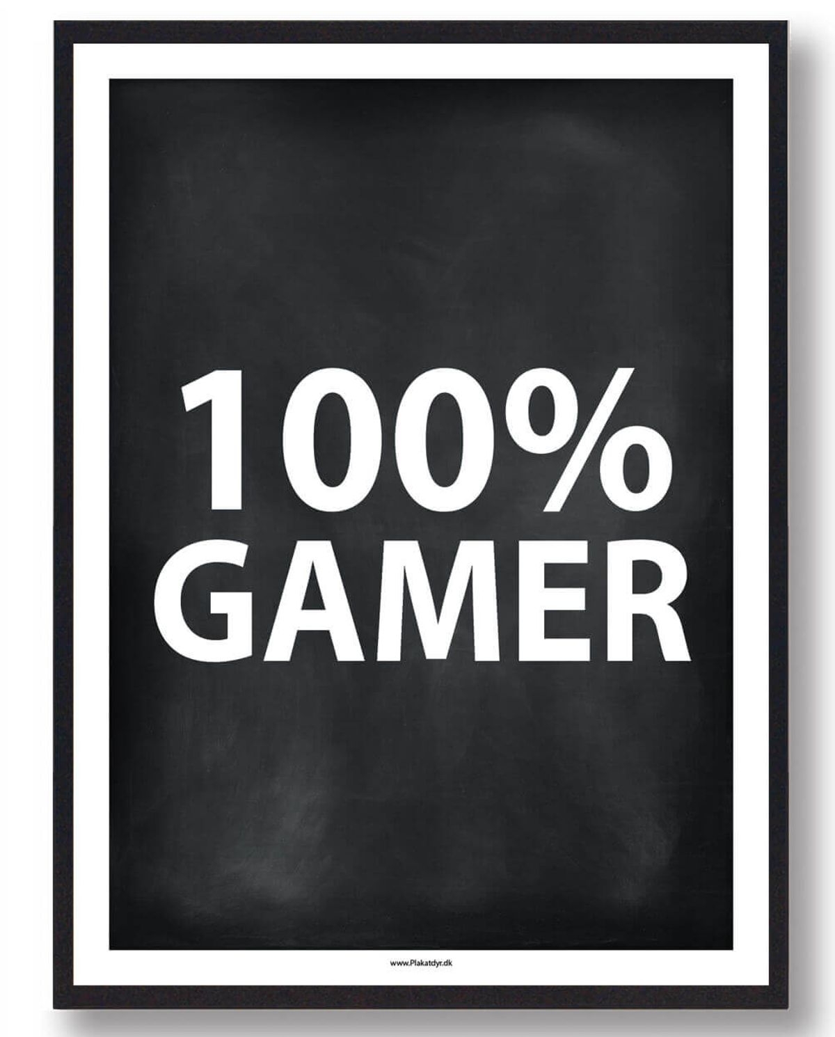 100% GAMER - gamerplakat (sort PC) (Størrelse: L - 50x70cm (B2))