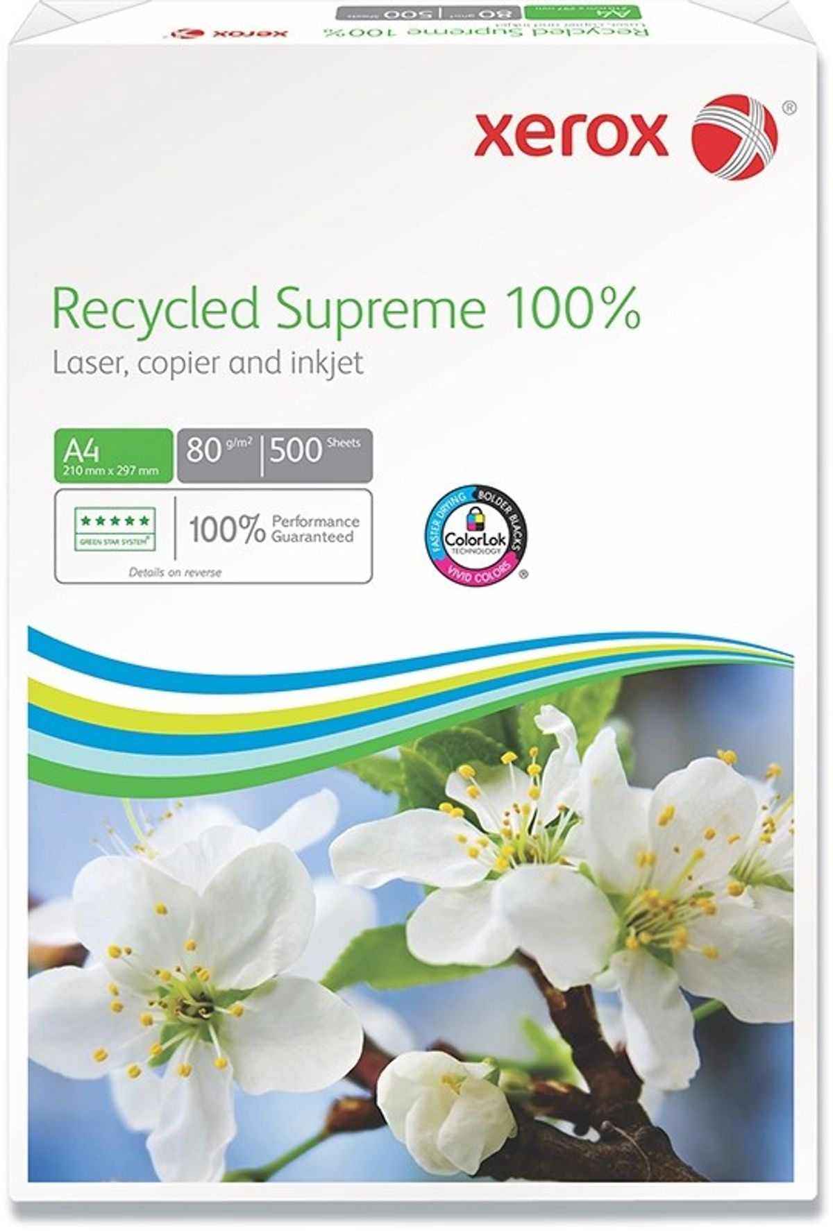 100% GENBRUG â» Kopipapir Xerox Recycled Supreme A4 - 80gr. - 500 ark