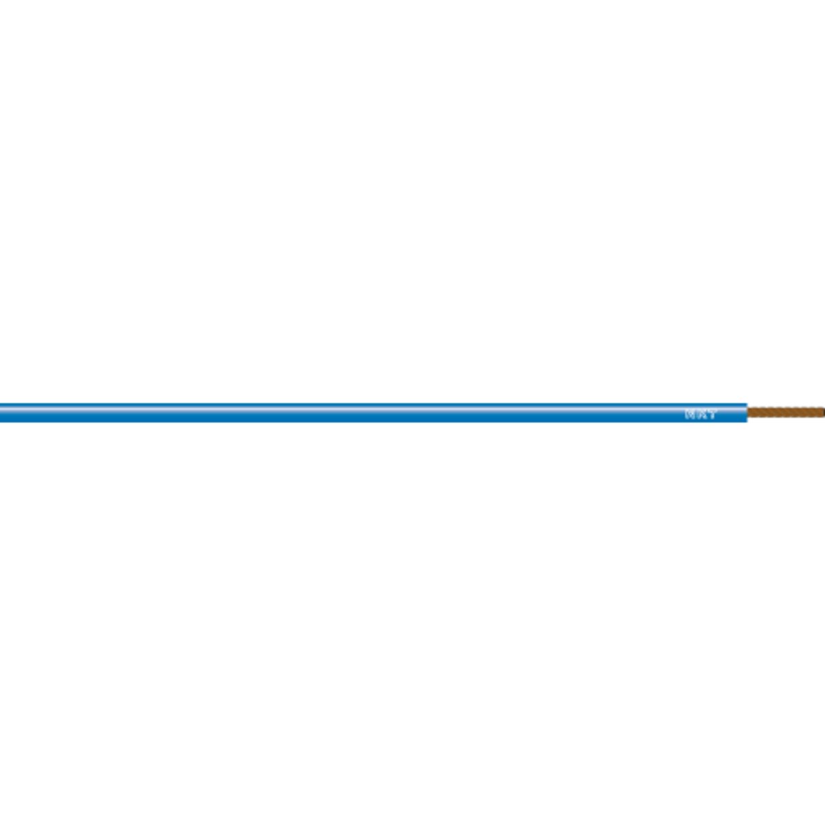 100 meter LEDNING PVTAU 1X1,5 BLÅ S100