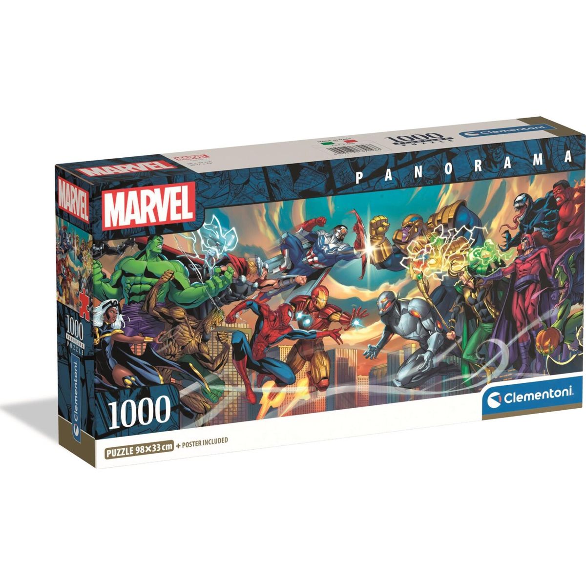 1000 Puslespil Panorama Hqc Marvel Heroes Vs Villains Brikker