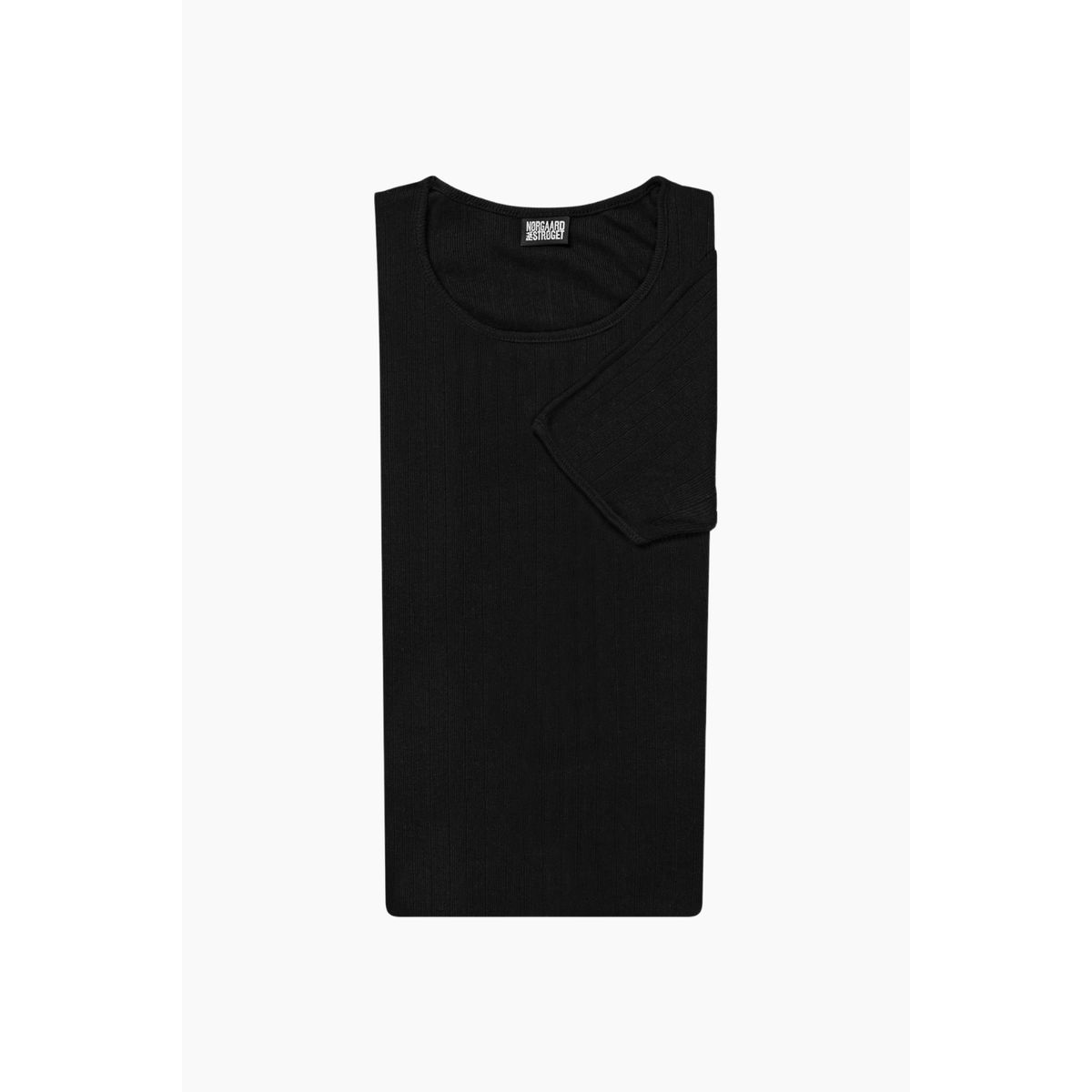 101 Short Sleeve Solid Color - Black - Nørgaard på Strøget - Sort One Size