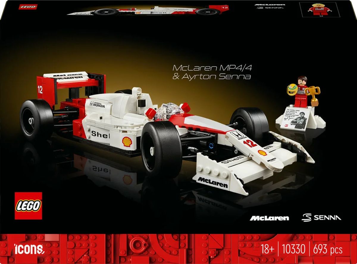 10330 LEGO Icons McLaren MP4/4 og Ayrton Senna