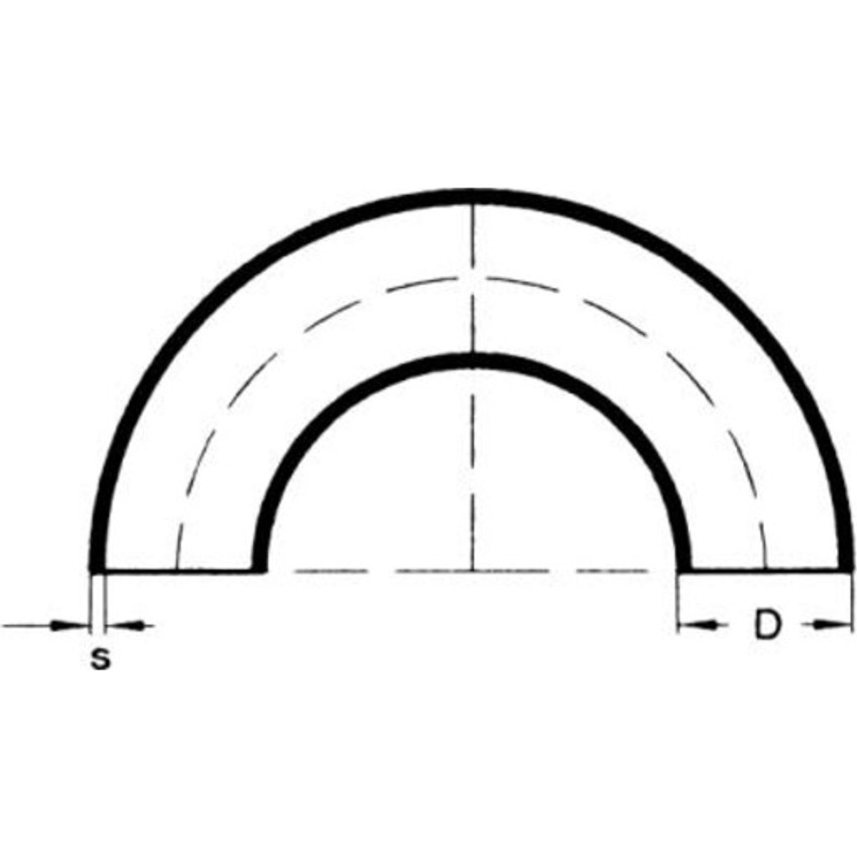 114,3 x 3,6 mm Svejsebøjning