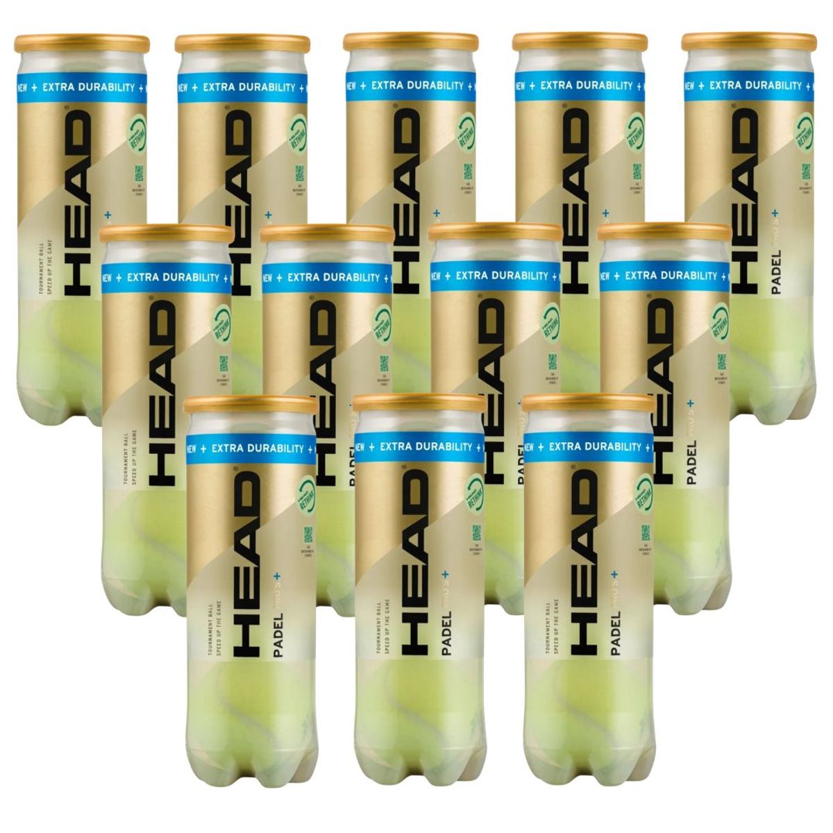 12 rør Head Padel Pro S+