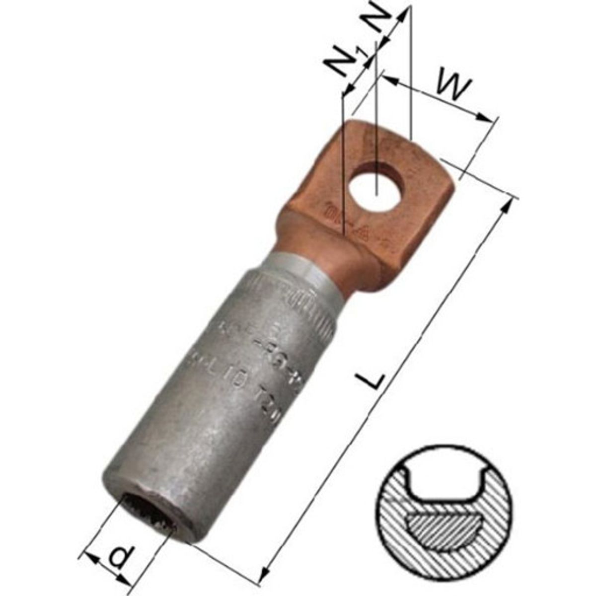 12 stk AL-CU KABELSKO AKK240-10 M10