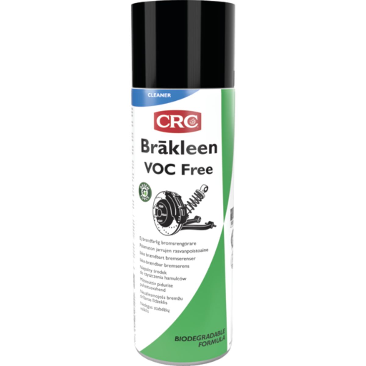 12 stk CRC affedtningsmiddel Brakleen, VOC-free, aerosol, 400 ml