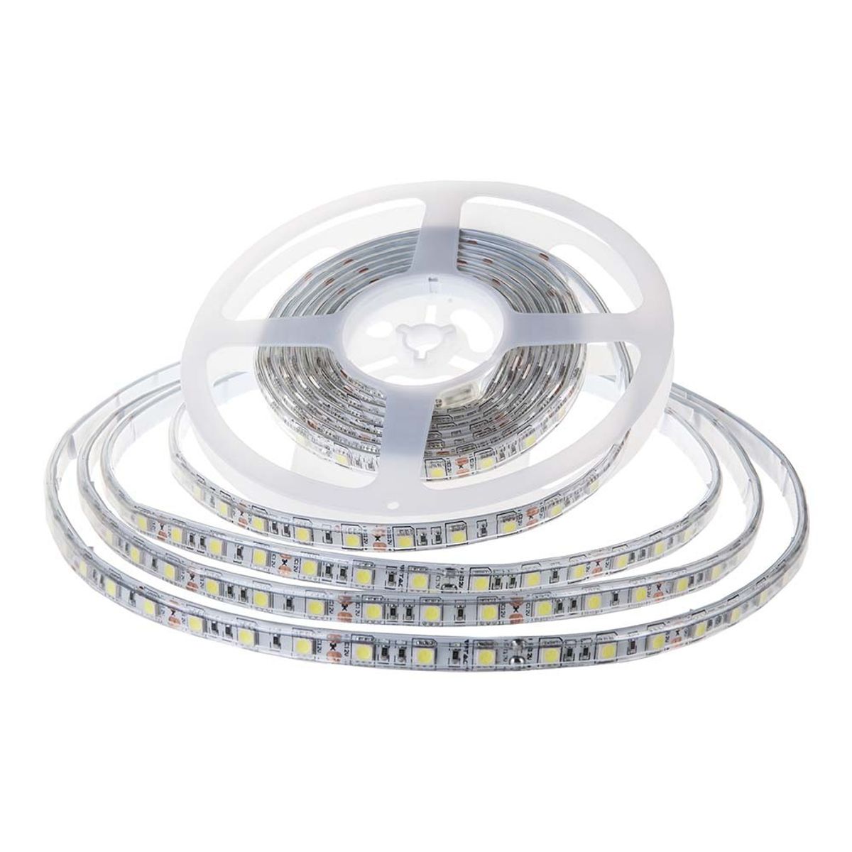 120 LED-stripelys 8W/m - 3000K, IP65, 24V, dobbelt PCB, 10m/rulle - Kulør : Varm